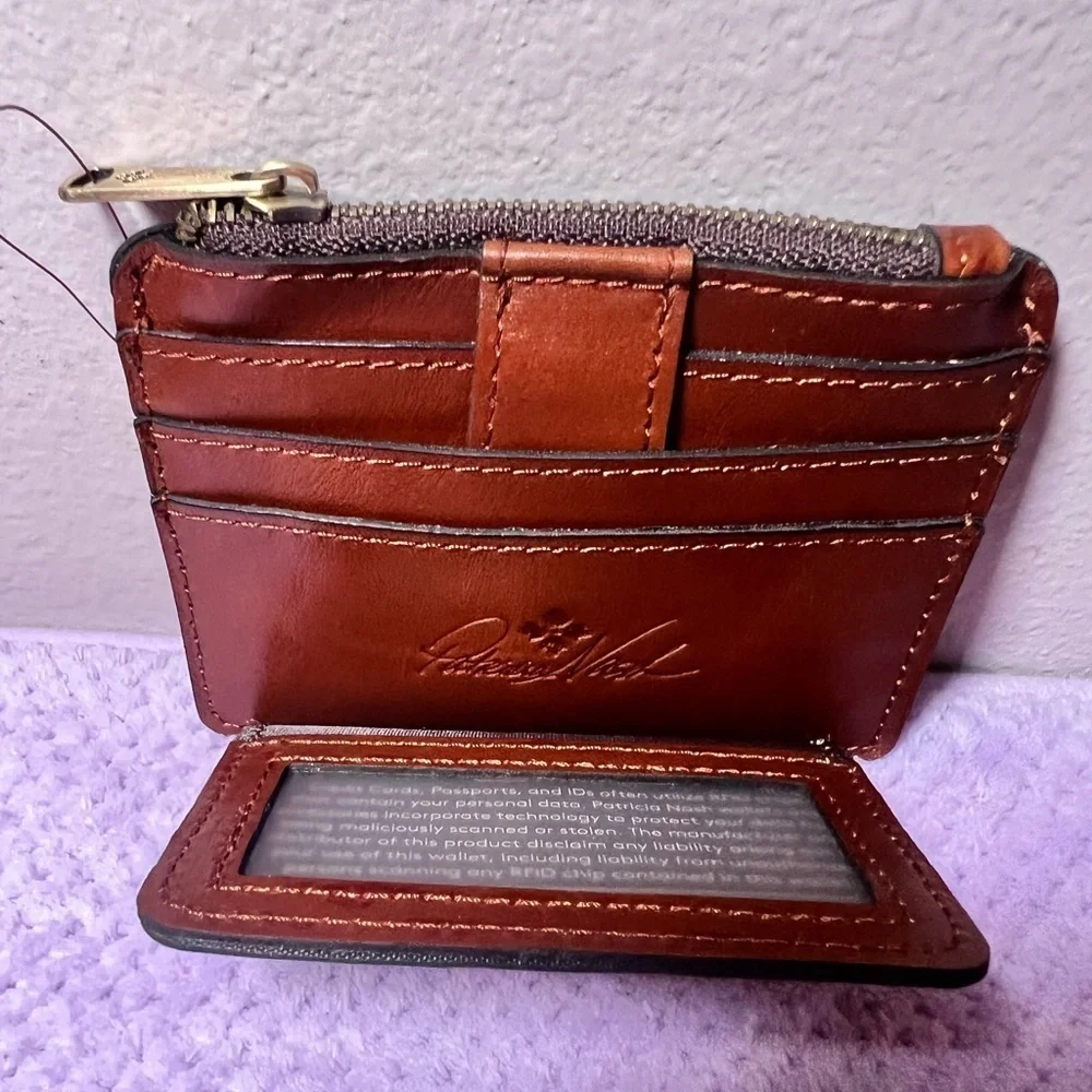 NWT Patricia Nash Cassis Leather Doorways to Italy ID Wallet